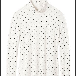 La Vie Rebecca Taylor long sleeve polka dot shirt size small